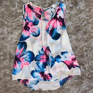 Flower Print Tank Top